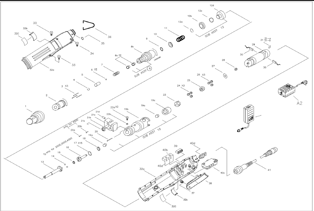 ASA-2000/3000/4000/4500電動起子