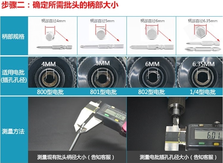 電批頭規(guī)格型號(hào)